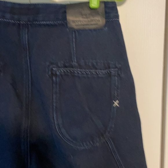 Scotch & Soda Amsterdam’s High Waisted Dropped Crotch Button Down Front Jeans - Picture 4 of 7